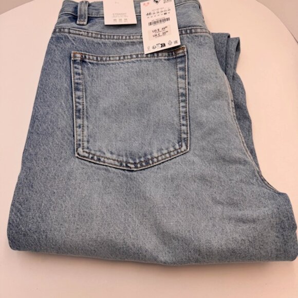 Zara Mens Straight Fit Jeans - Light Blue - 8062/410/407 (36x32) - Picture 5 of 5